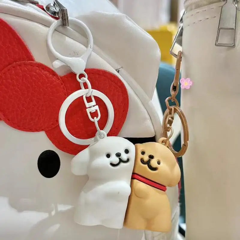 Puppy Keychain Magnetic Key Chain Cartoon Pendant Animal Dog