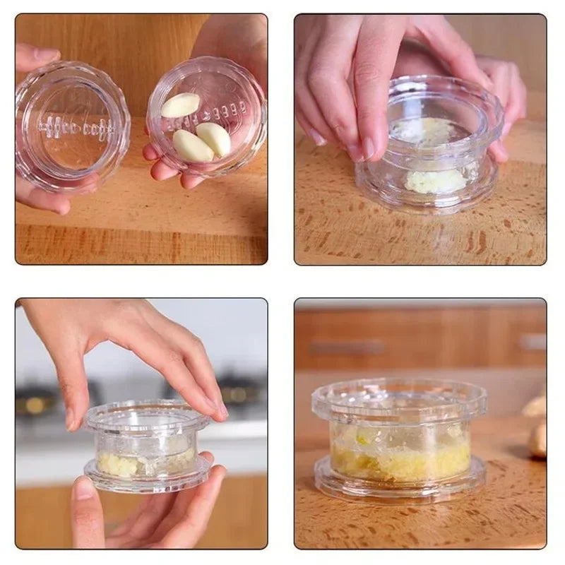 Manual Garlic Press Grater & Squeezer – Kitchen Grinder Tool
