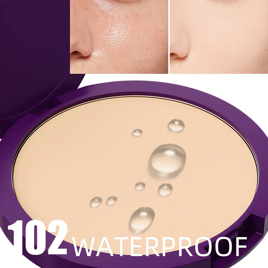 FUNPARK Matte Pressed Powder Foundation – 5 Shades Full Coverage