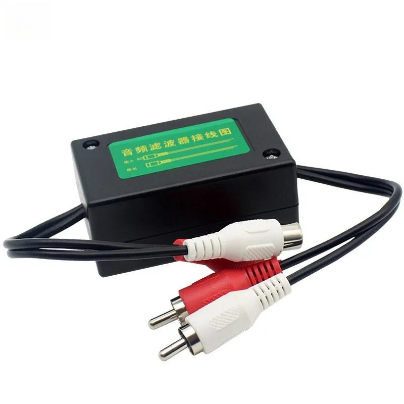 Car Audio Ground Loop Isolator – 3.5mm & RCA Noise Filter