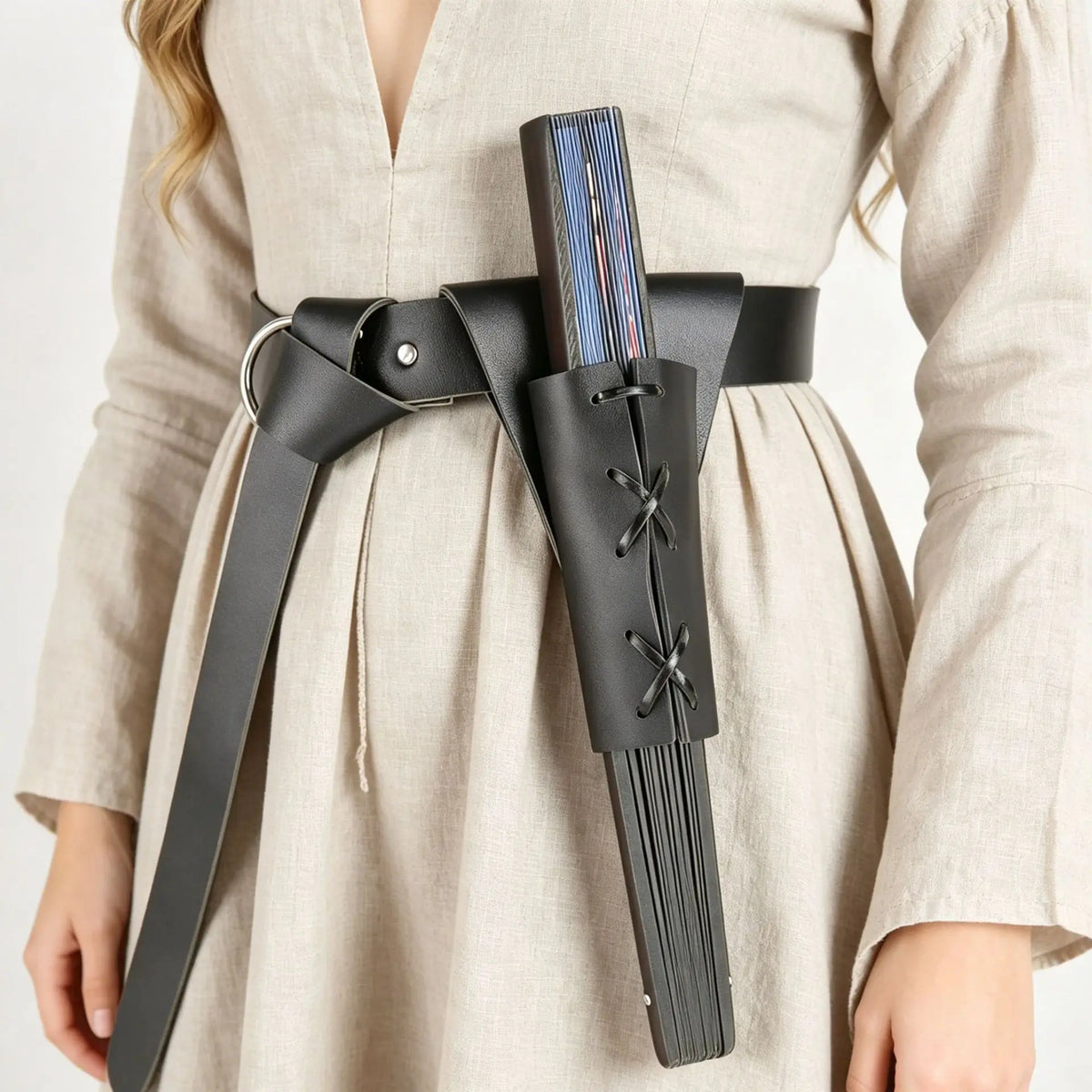 Medieval Leather Belt Sword Sheath Adjustable Waist LARP Cosplay