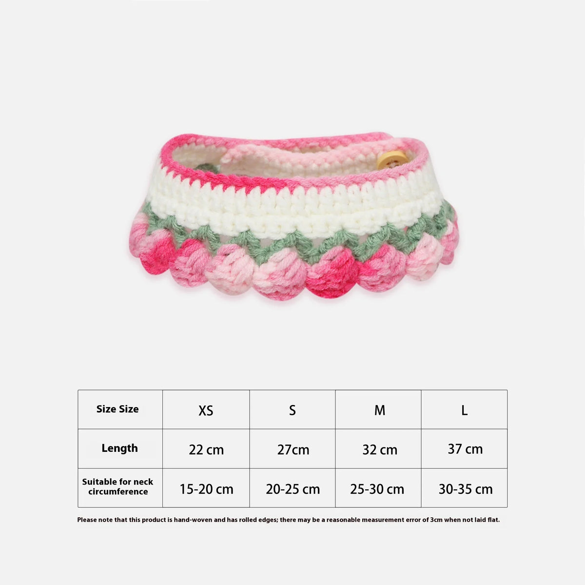 Pet Cat Dog Rabbit Pure Handmade Knitted Gradient Scarf Collar Saliva