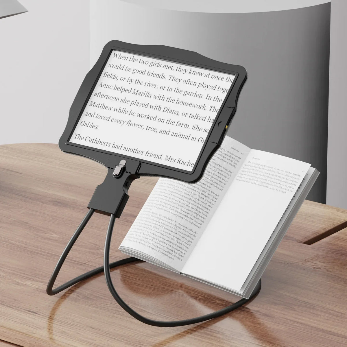 Hands-Free Neck Magnifier – 50 LED Rechargeable Large Screen