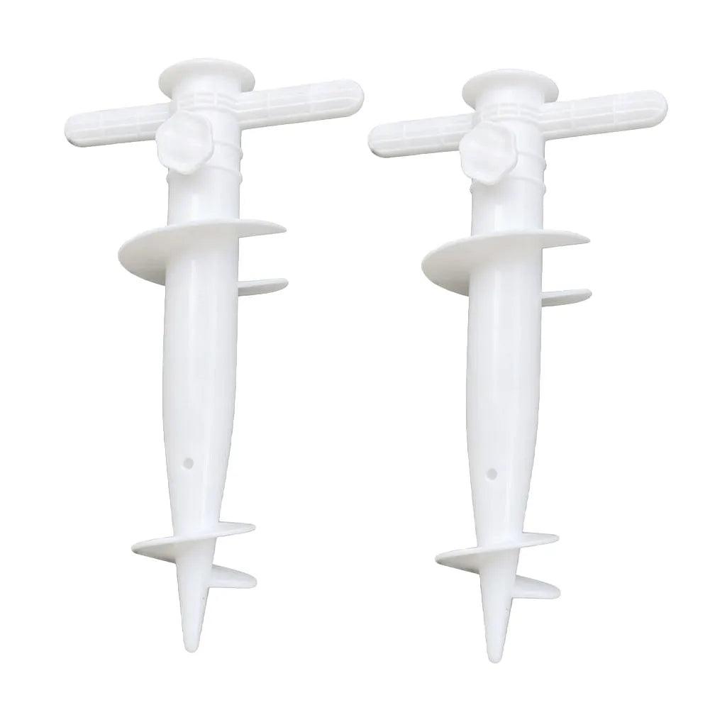 2-Pack Beach Umbrella Ground Spike Anchor – Sand & Lawn