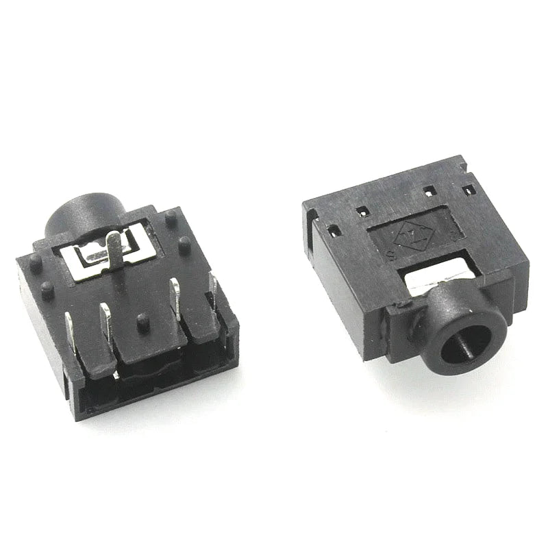 Stereo Audio Socket Phone Jack Connector 3-Pin PCB Mount PJ307C
