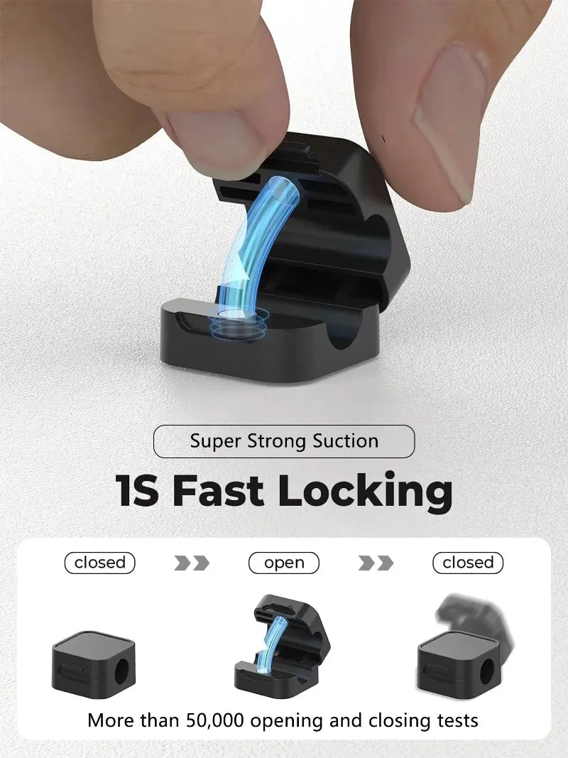 Adhesive Cable Clips | Cord Holder for Desk, Car & Wall