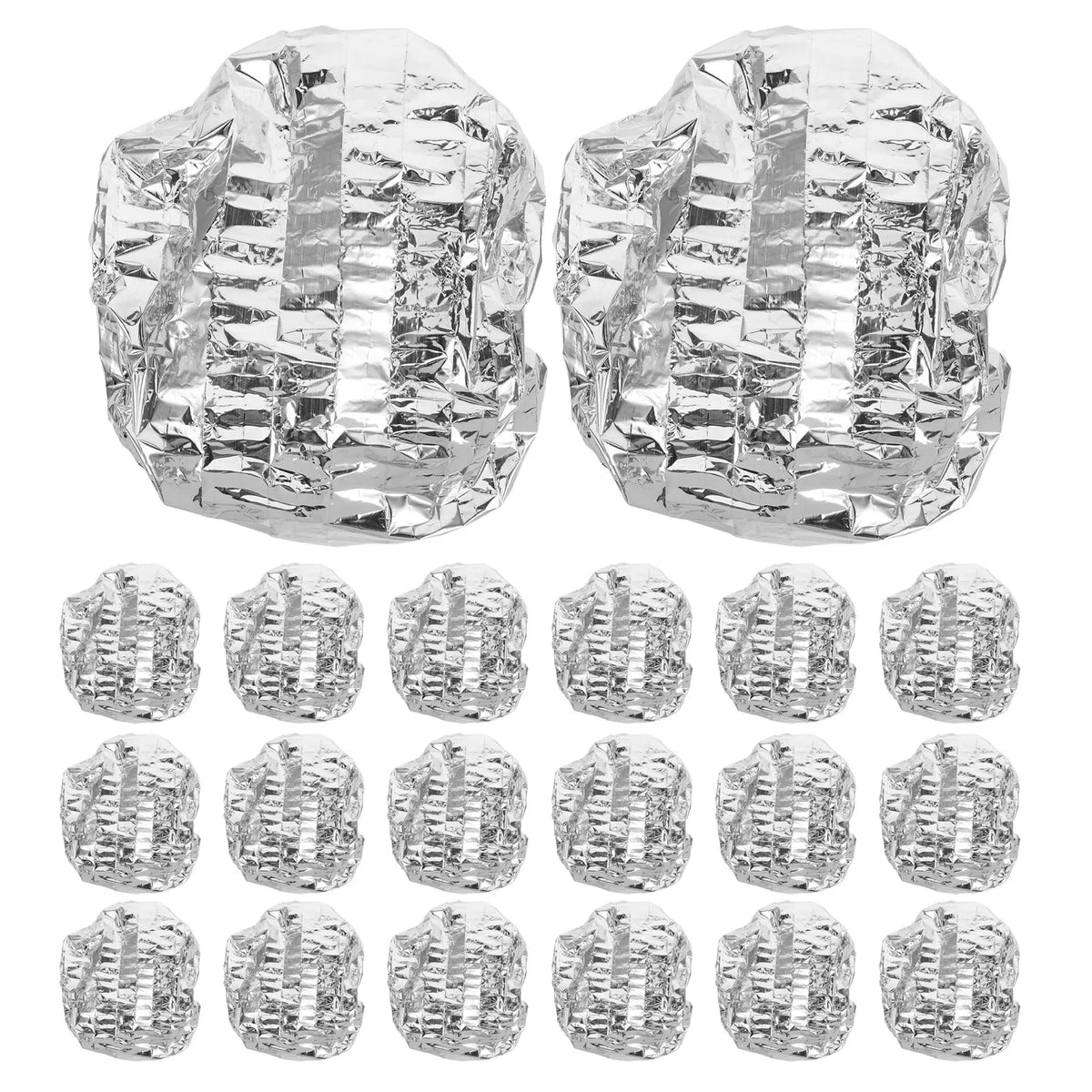 30-Pack Aluminum Foil Food Covers – Insulated Elastic Plate Lids