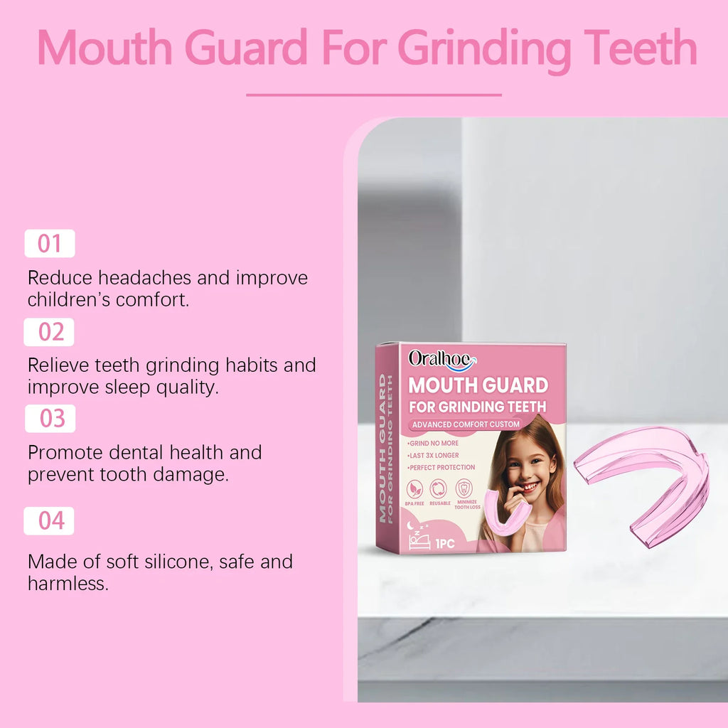 Kids' Silicone Night Guard – Dental Teeth & Jaw Protector