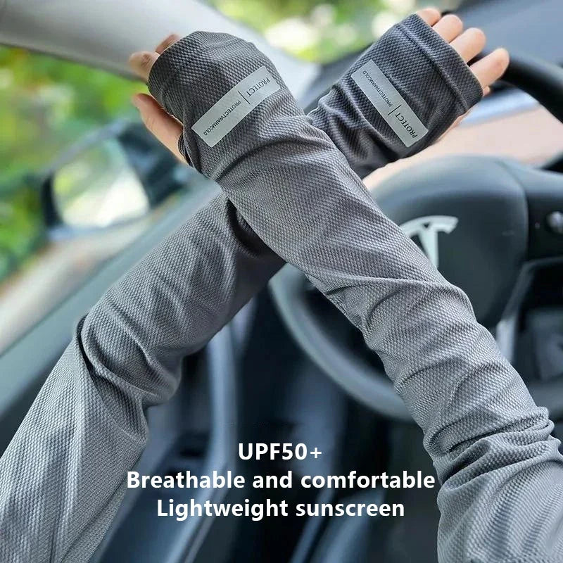 UV Protection Ice Arm Sleeves – Unisex Sun Cover for Cycling