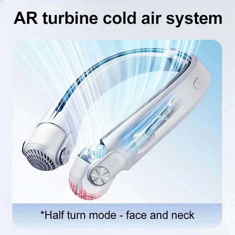 URGGU Bladeless Neck Fan USB Rechargeable – Outdoor Cooling