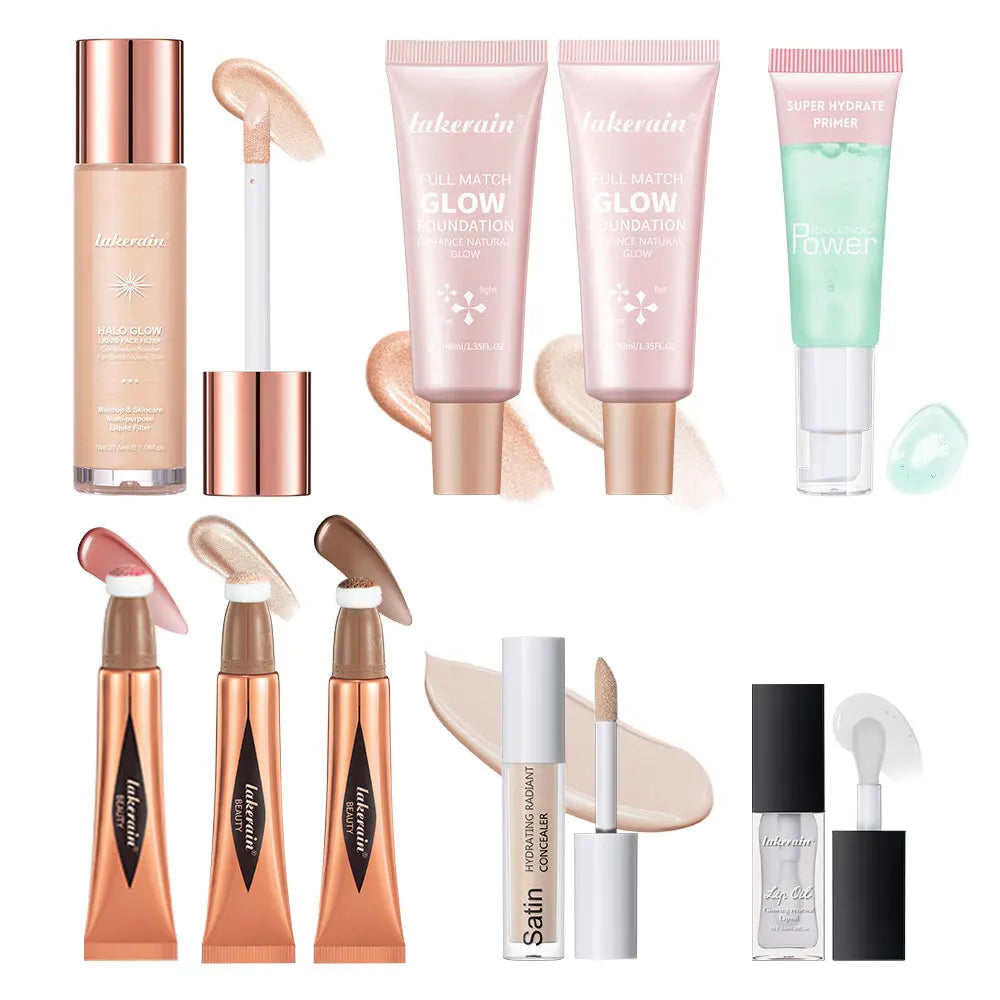 Beginner Makeup Gift Set – Foundation, Concealer & Lip Gloss Kit