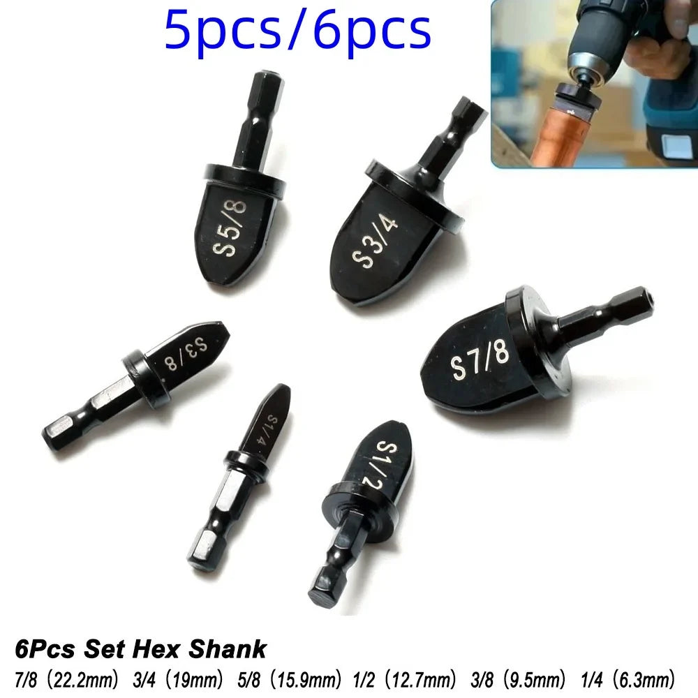 HVAC Tube Expander Set 5/6pc – Hex Shank Swaging Flaring Tool Kit