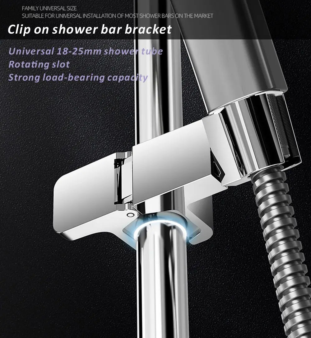 Adjustable Shower Head Holder Bracket for Slide Bar Rail