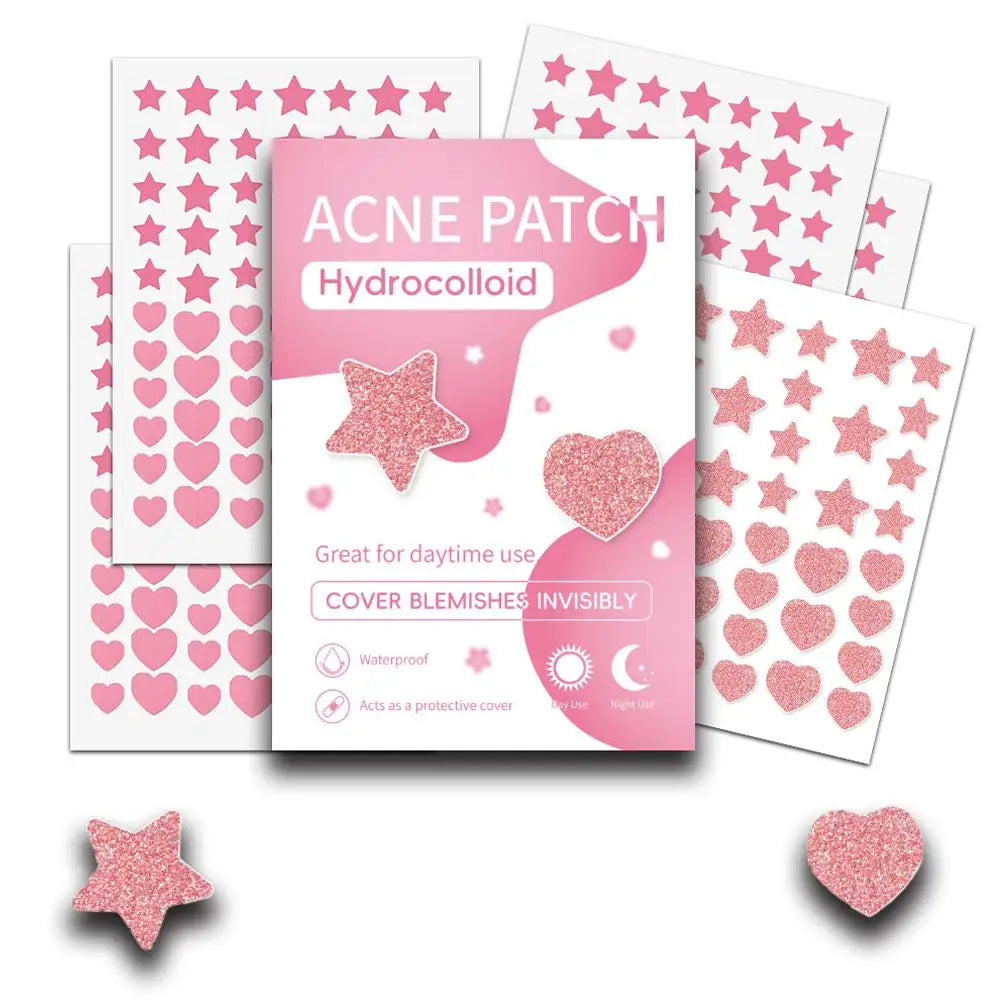 Colorful Star Pimple Patches – Invisible Acne Spot Stickers