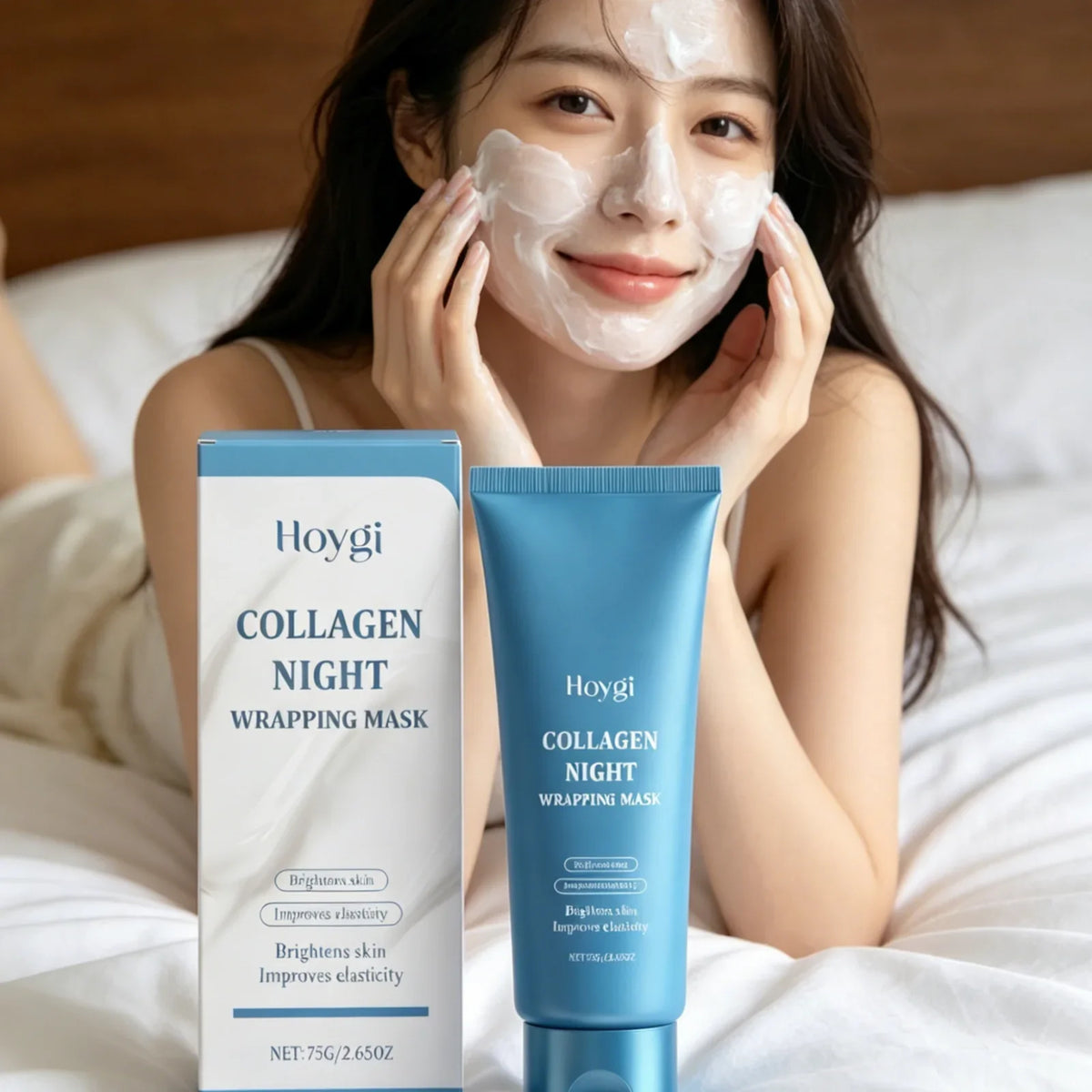 Hoygi Collagen Night Peel-Off Mask – Firm & Brighten Skin