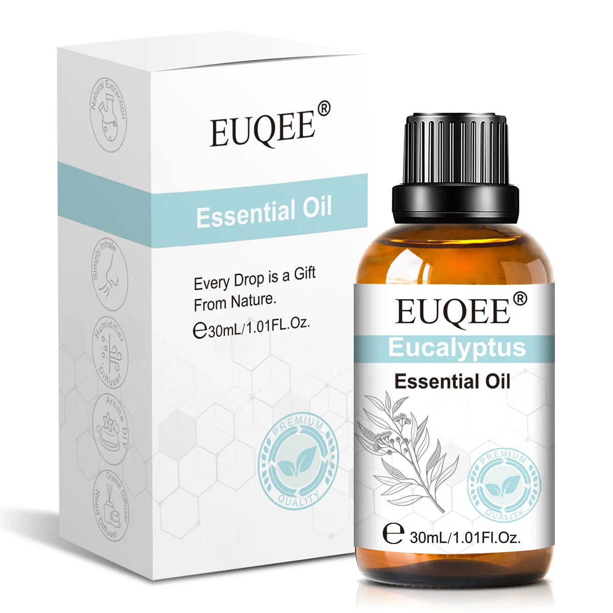 EUQEE 30ml Aromatherapy Essential Oil | Diffuser & Reed Oil