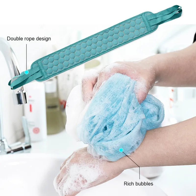 3-Piece Exfoliating Bath Set – Scrub Towel, Glove & Loofah