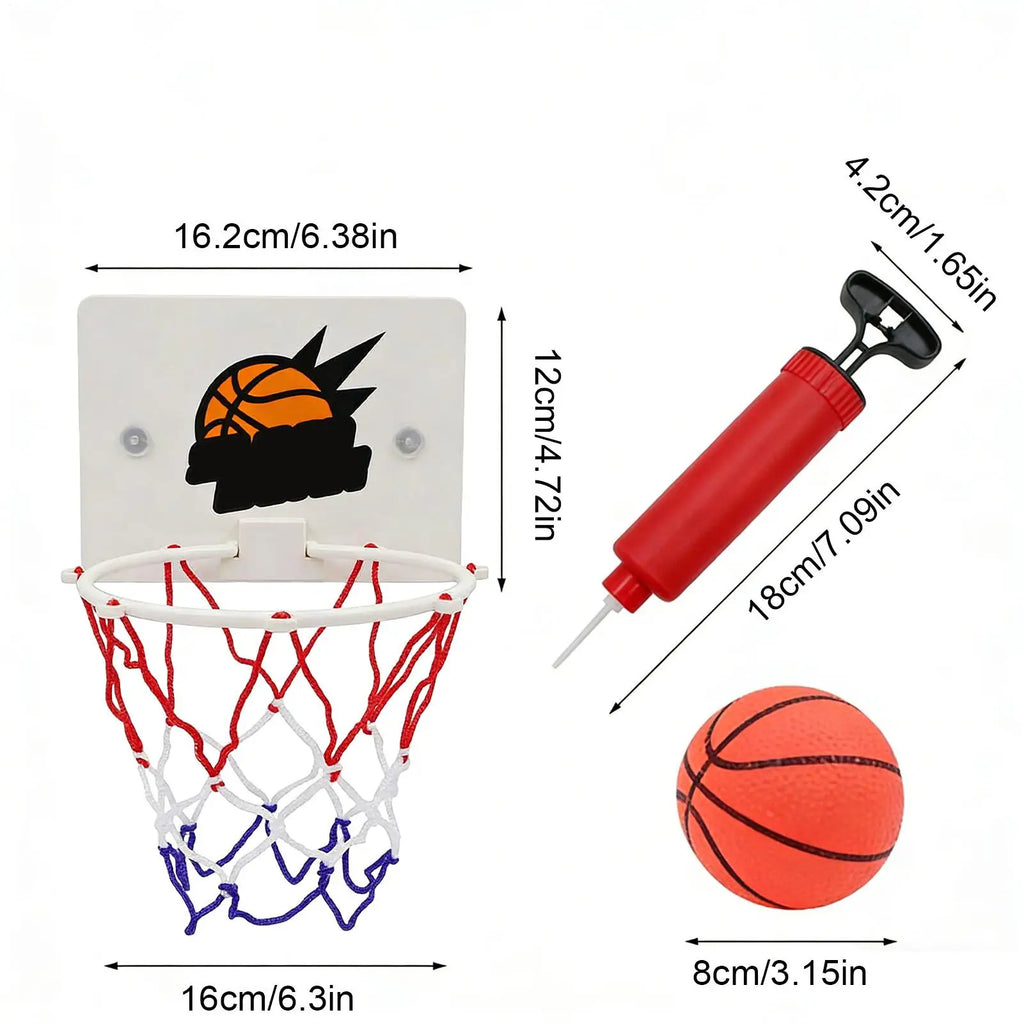 Kids Mini Basketball Hoop Set – Suction Cup Indoor Toy