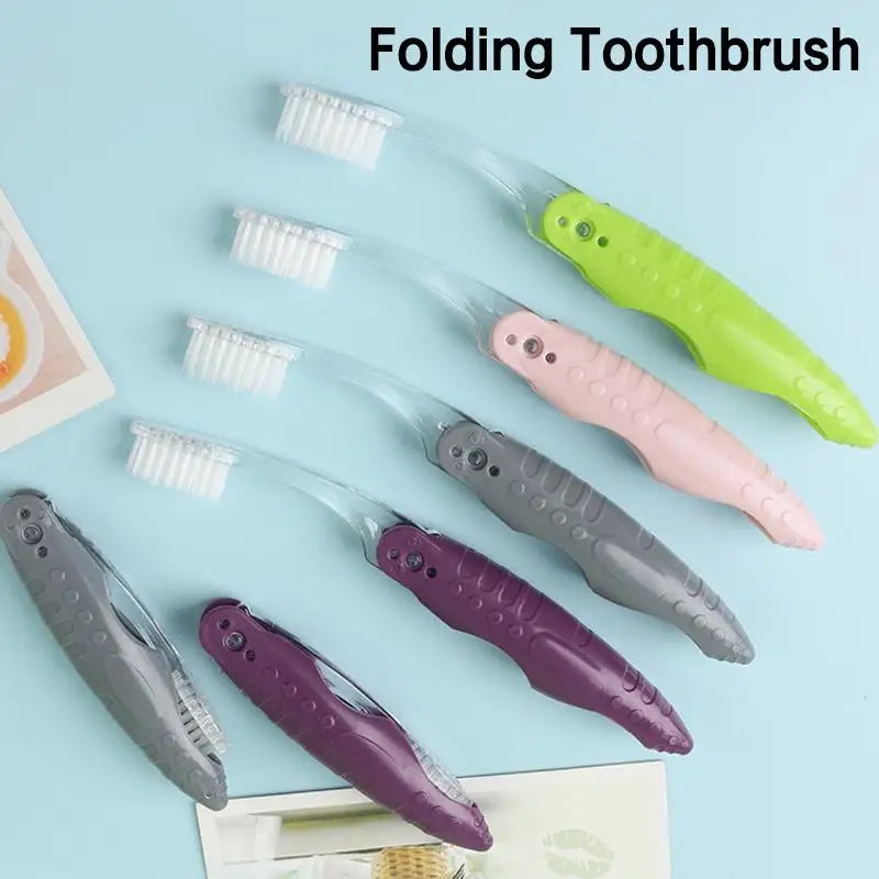 Folding Travel Toothbrush – Portable Collapsible Brush
