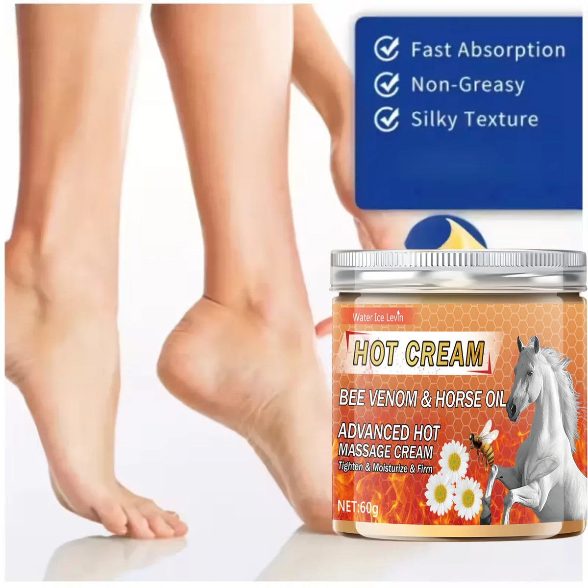 Bee Venom & Horse Oil Warming Cream – Firm & Nourish 60g