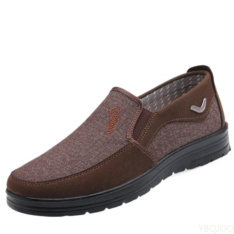 YBQJOO Men's Slip-On Casual Flat Shoes – Lightweight Non-Slip