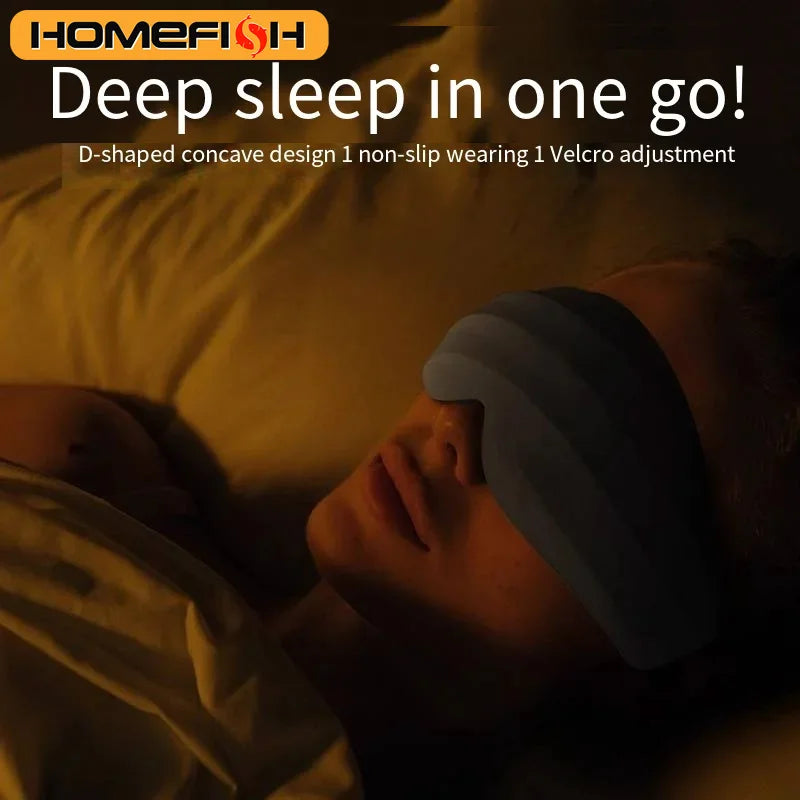 HOMEFISH 3D Sleep Eye Mask – Blackout Travel Eye Mask