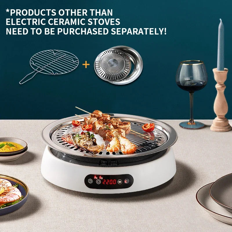 LZHZXY 2200W Electric Ceramic Stove – Multifunctional Cooktop