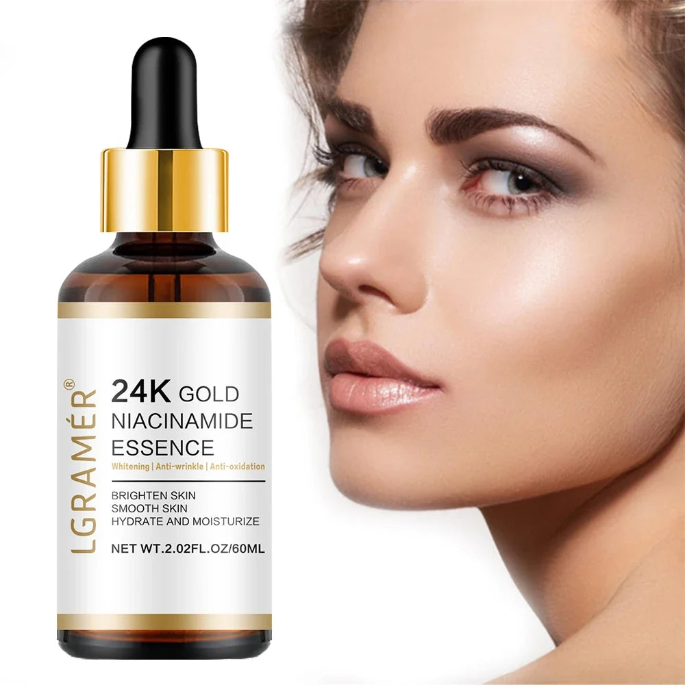 24K Gold Face Serum – Nicotinamide & Hyaluronic Acid Anti-Aging