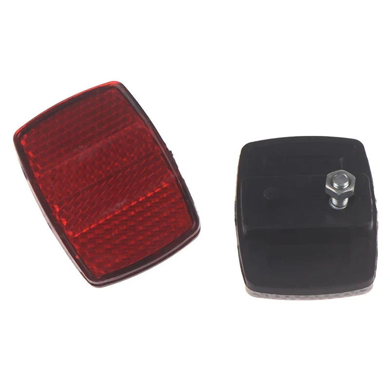 Bicycle Front & Rear Plastic Reflector – Bike Safety Warning