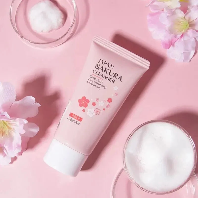 LAIKOU Sakura Cleanser Gentle Deep Cleaning Oil Control Moisturizing