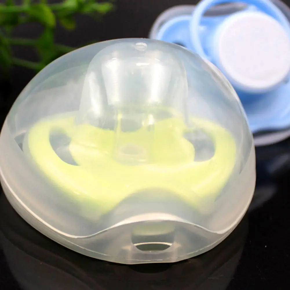 Pacifier Cover 3 Container Holder Case Lightweight Transparent Baby