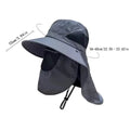 UPF 50+ Fishing Hat | Wide Brim Neck Flap Sun Hat