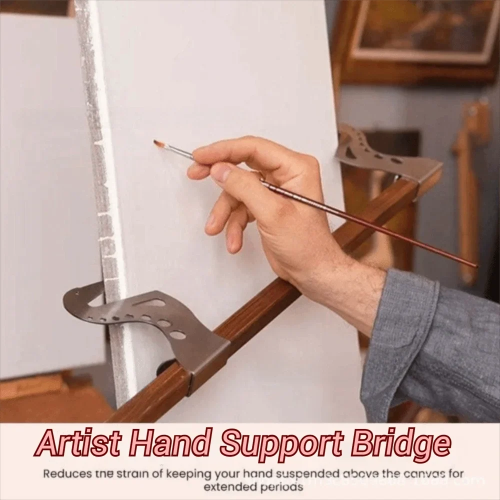 Wood Artist Hand Support Bridge – Adjustable Wrist Rest Stand