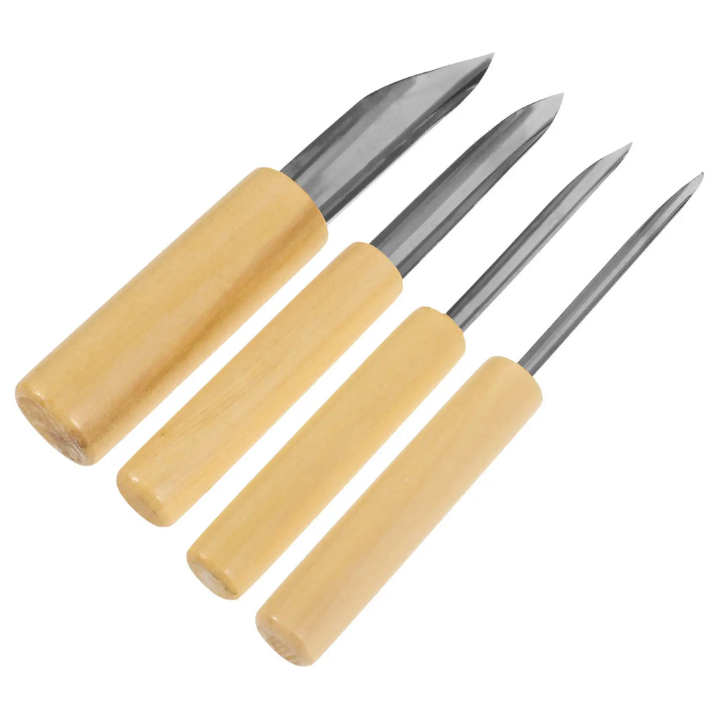 Pottery Hole Cutter Wood Handle Metal Tip Clay Circle Shaping Tool