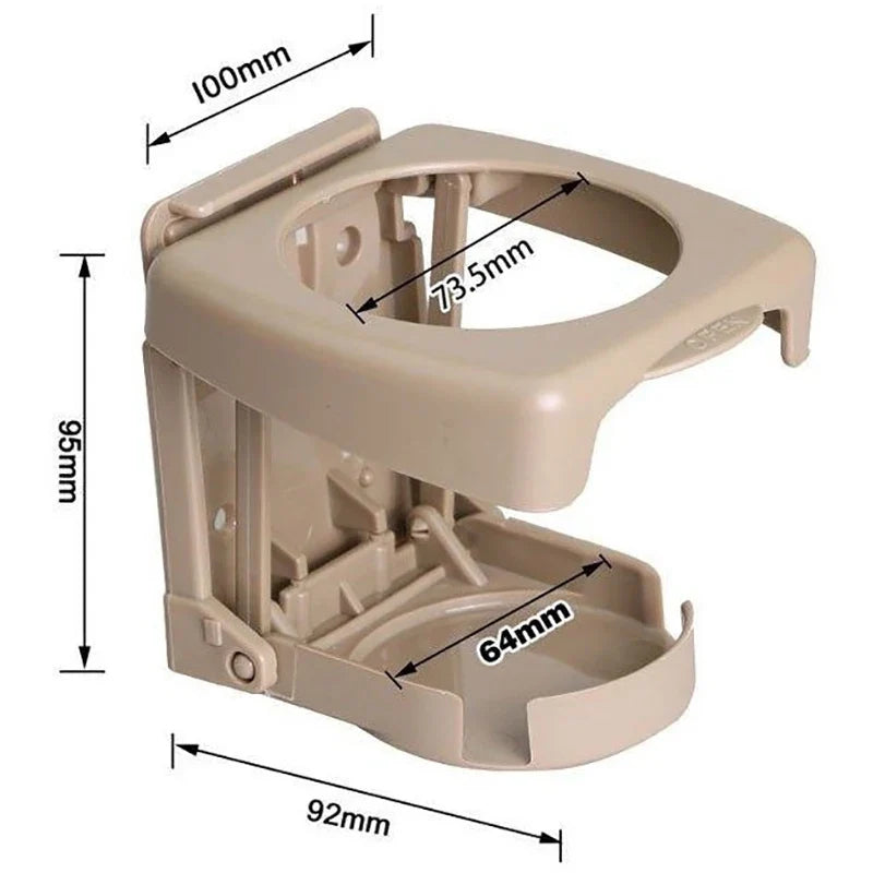 Universal Folding Car Cup Holder – Wall-Mount Drink Stand