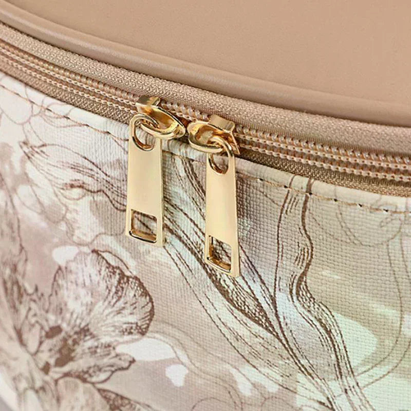 Floral Transparent Makeup Bag 3-Pack | Women's Travel Toiletry Set