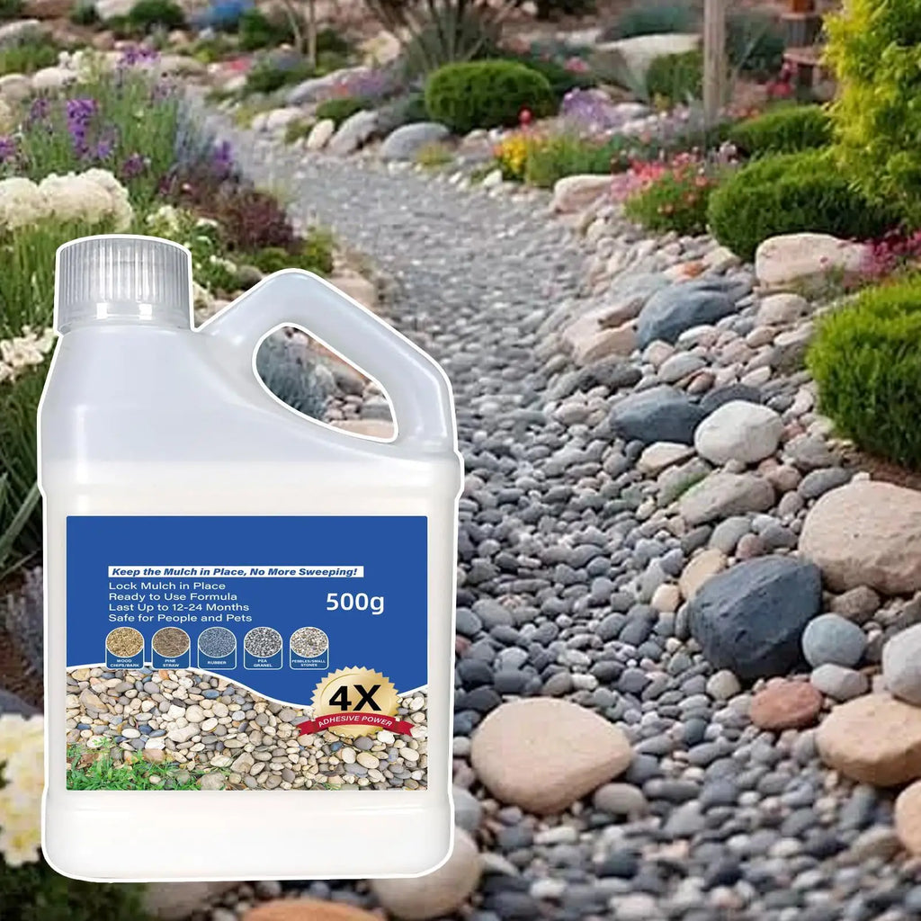 Mulch Rock Adhesive Pea Gravel Sticky Glue Fast Drying Outdoor Yard
