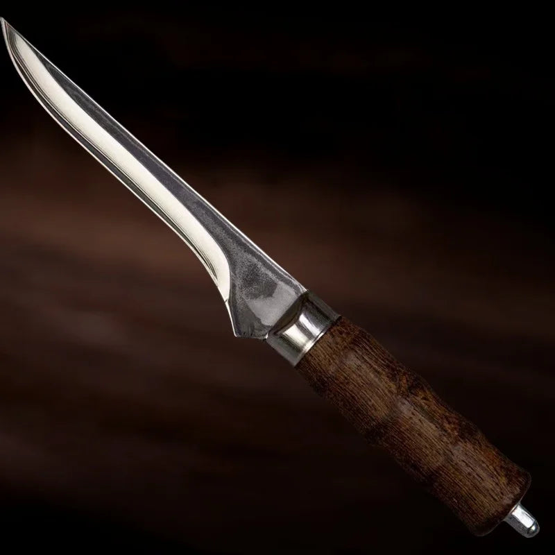Damascus Steel Boning Knife – 26cm Chef Knife Wooden Handle