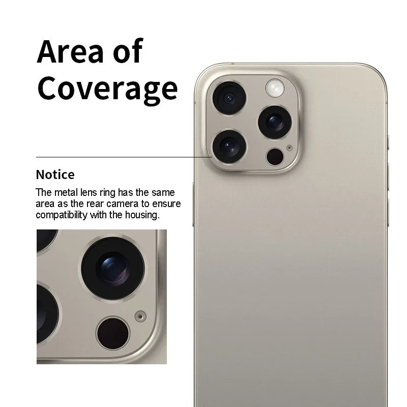 Aluminum Alloy Metal Lens Ring Accessories iPhone15 Max Camera