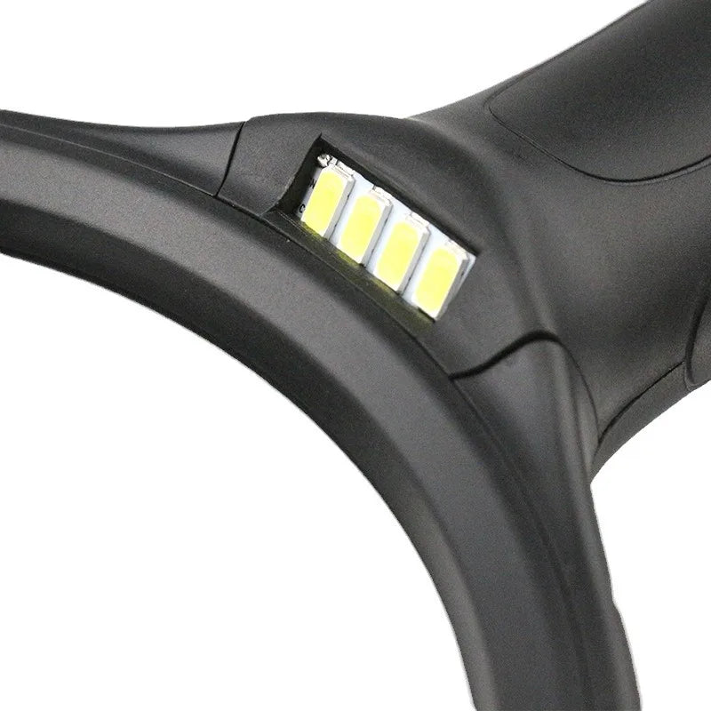 145mm 10X LED Handheld Magnifier – Large Lens & 4 LED Lights