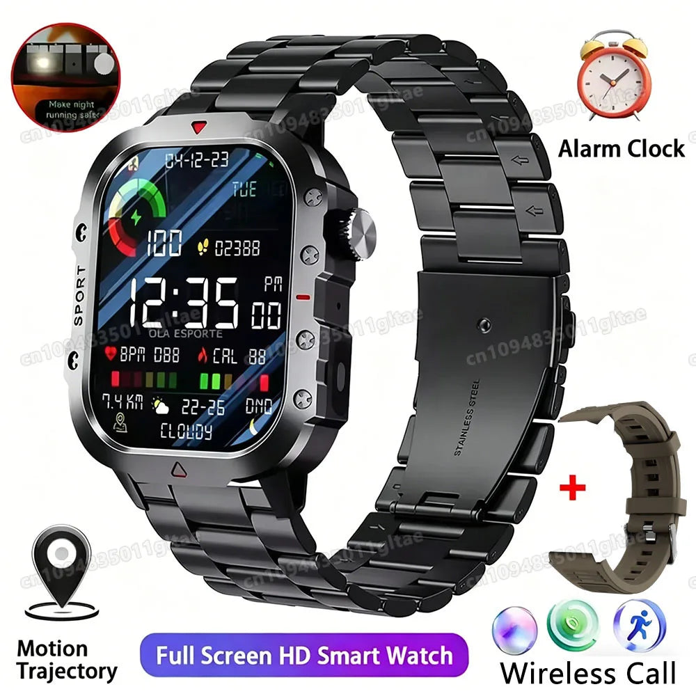 2026 Men Smart Watch HD Bluetooth Call Sleep Heart Rate Health