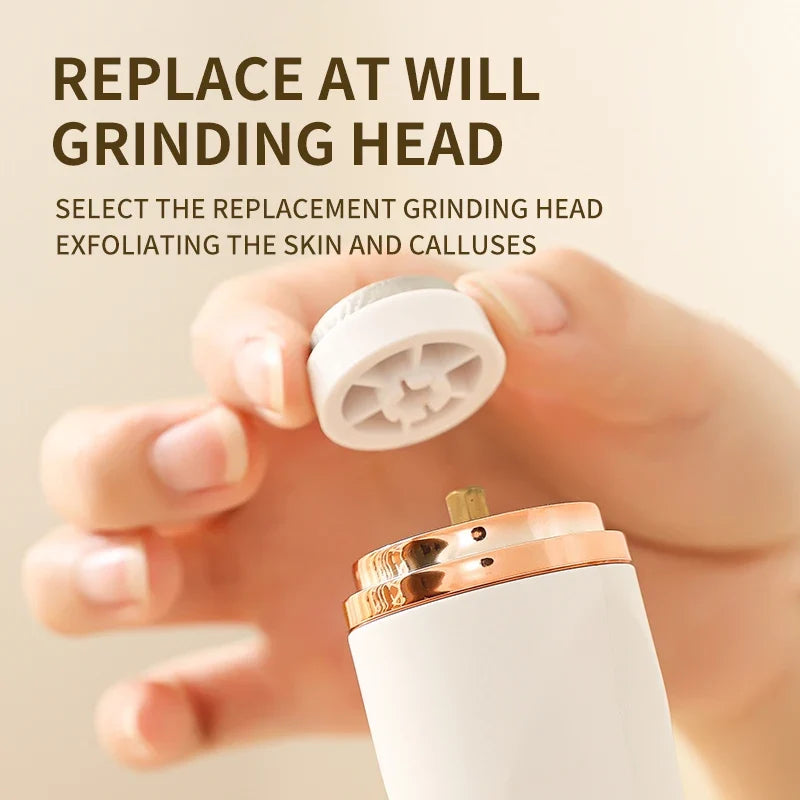 HOMEFISH Electric Foot Callus Remover | Rechargeable Pedicure Tool