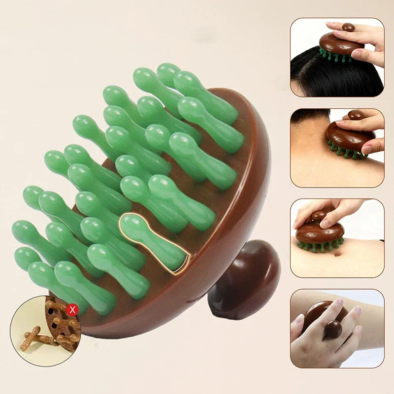28-Tooth Scalp Massage Comb | Portable Relaxation Tool