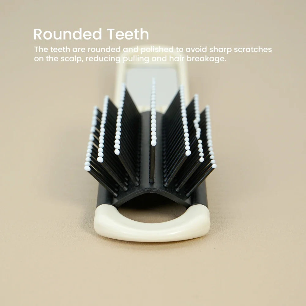 Foldable Air Cushion Comb with Mirror – Portable Travel Mini Comb