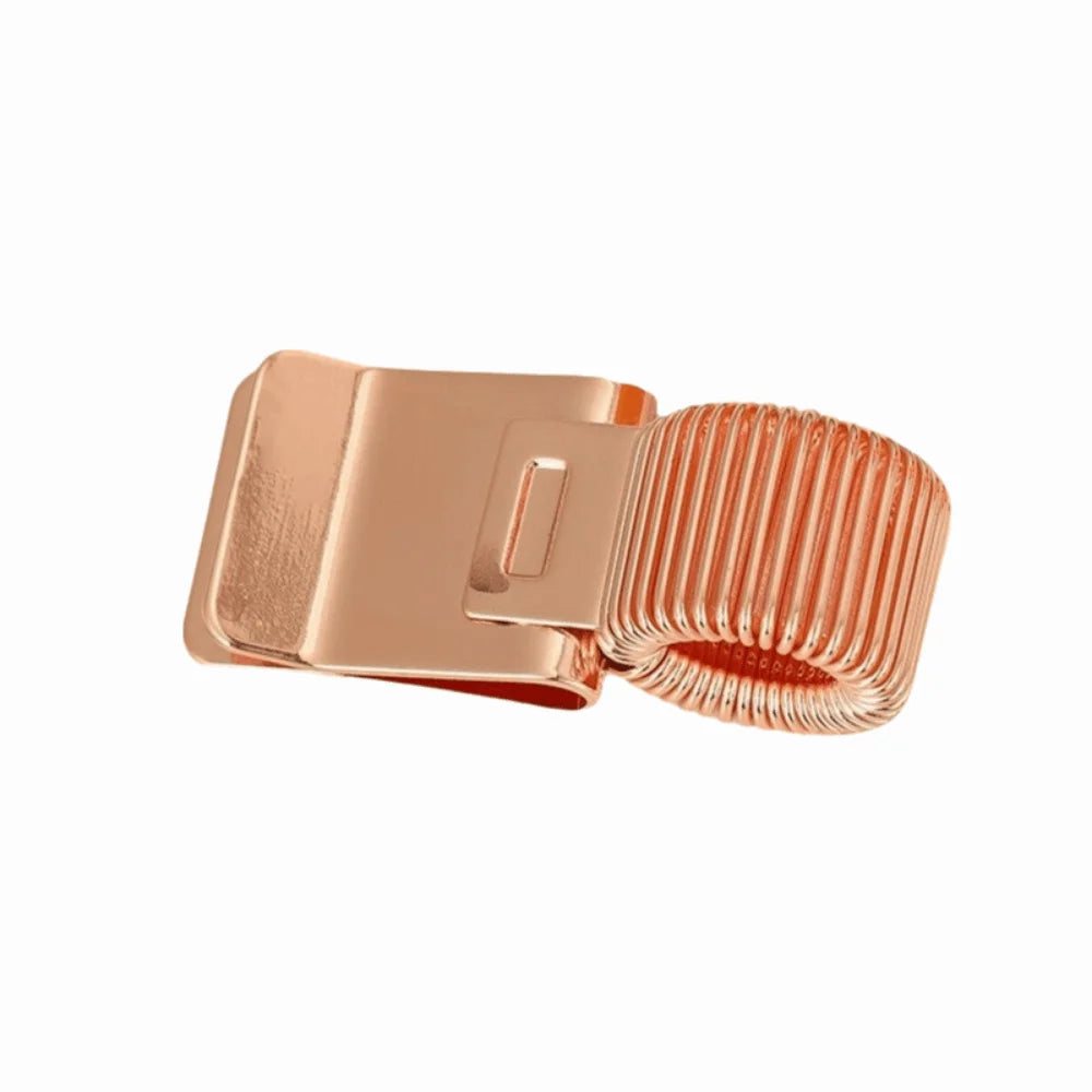 Retro Metal Spring Pen Clip – Notebook Pen Holder