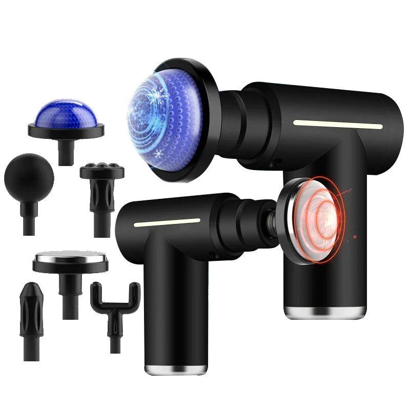 Percussion Massage Gun Cold & Hot Compress | 6 Heads 6 Speeds