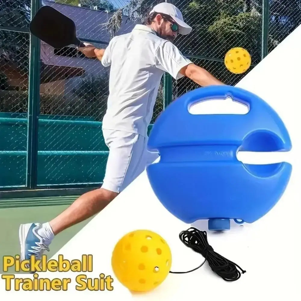 Pickleball Trainer Set – Water-Fillable Base & Elastic Rope