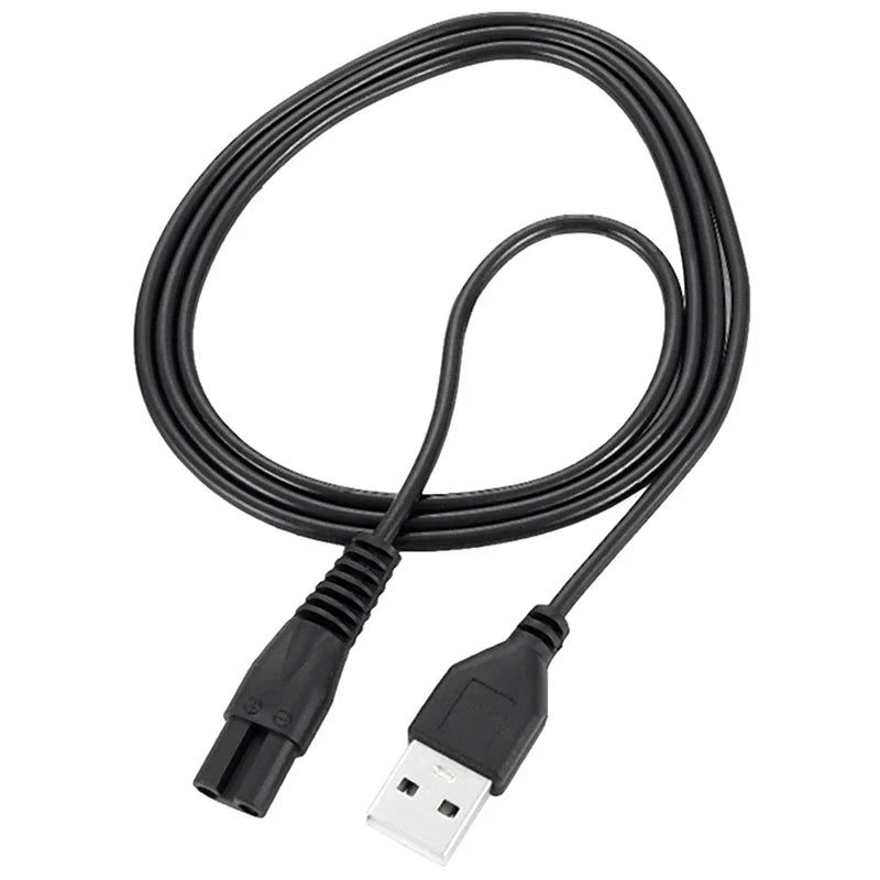 2-Pin Electric Shaver Charger Cable – 80cm Replacement Power Cord