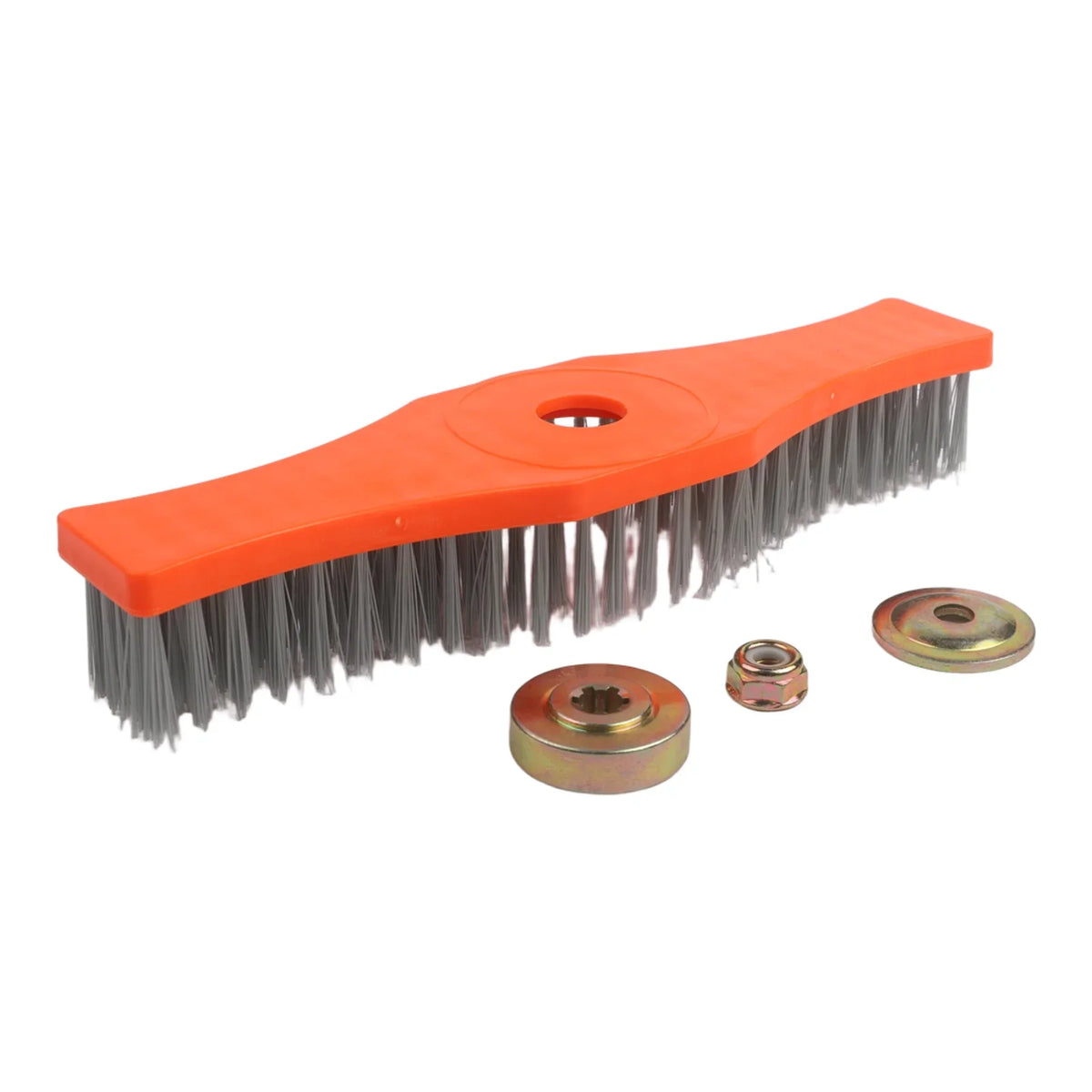 Lawn Mower Deck Cleaning Brush | Nylon Bristles & Fixing Kit