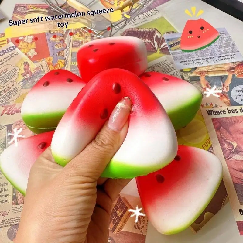 Watermelon Squishy Slow Rising Fidget Toy – Soft PU Foam